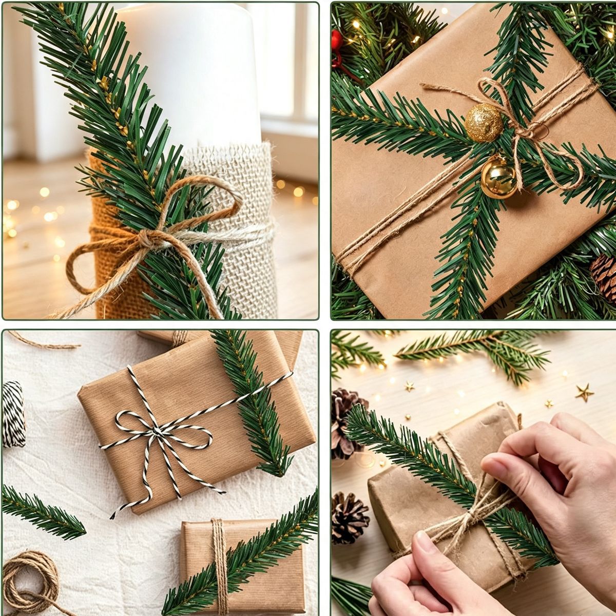 Green Pine Christmas Garland D - Tinsel Garland Decoration recension och pris
