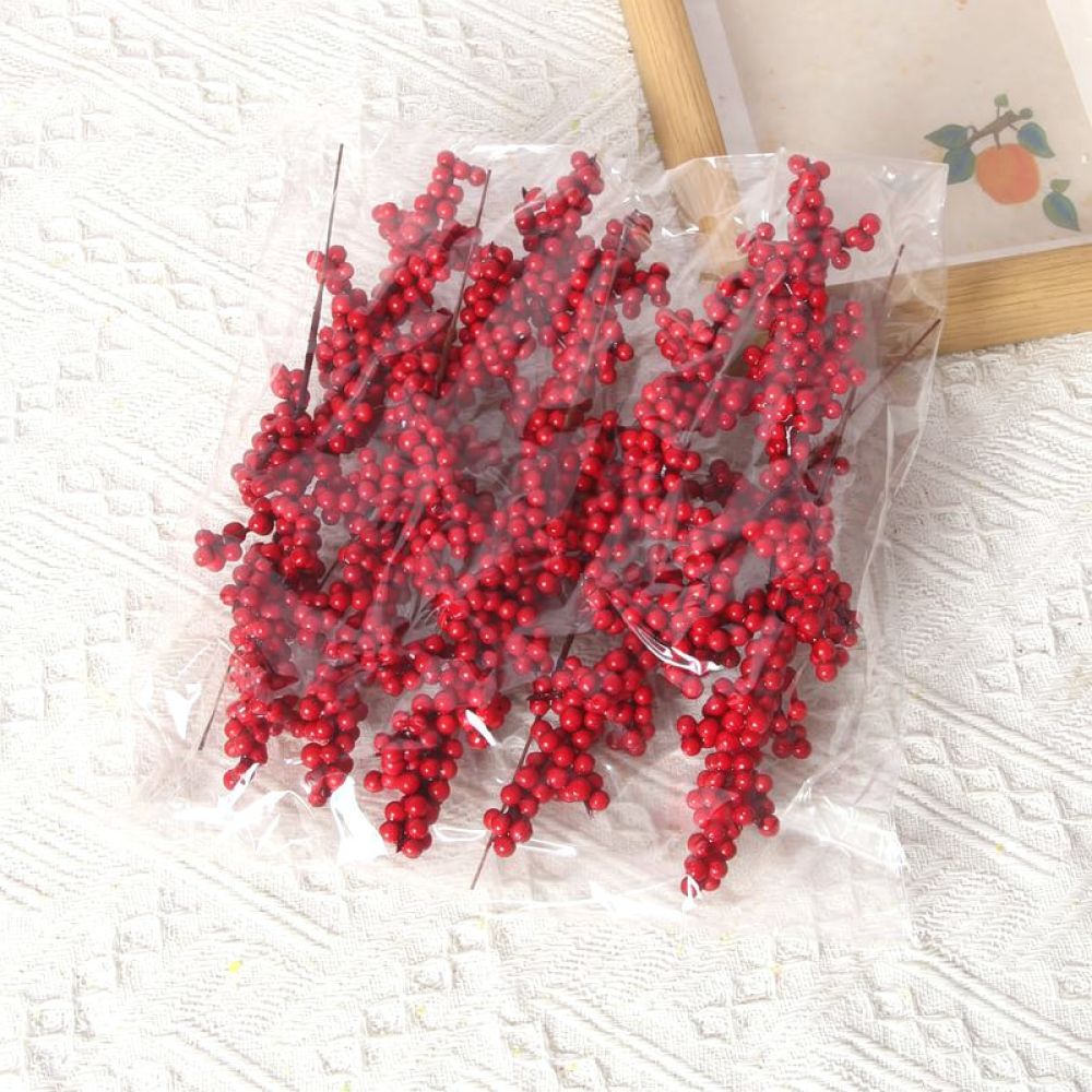 Artificial Red Berry Picks For - Christmas Tree Artificial recension och pris