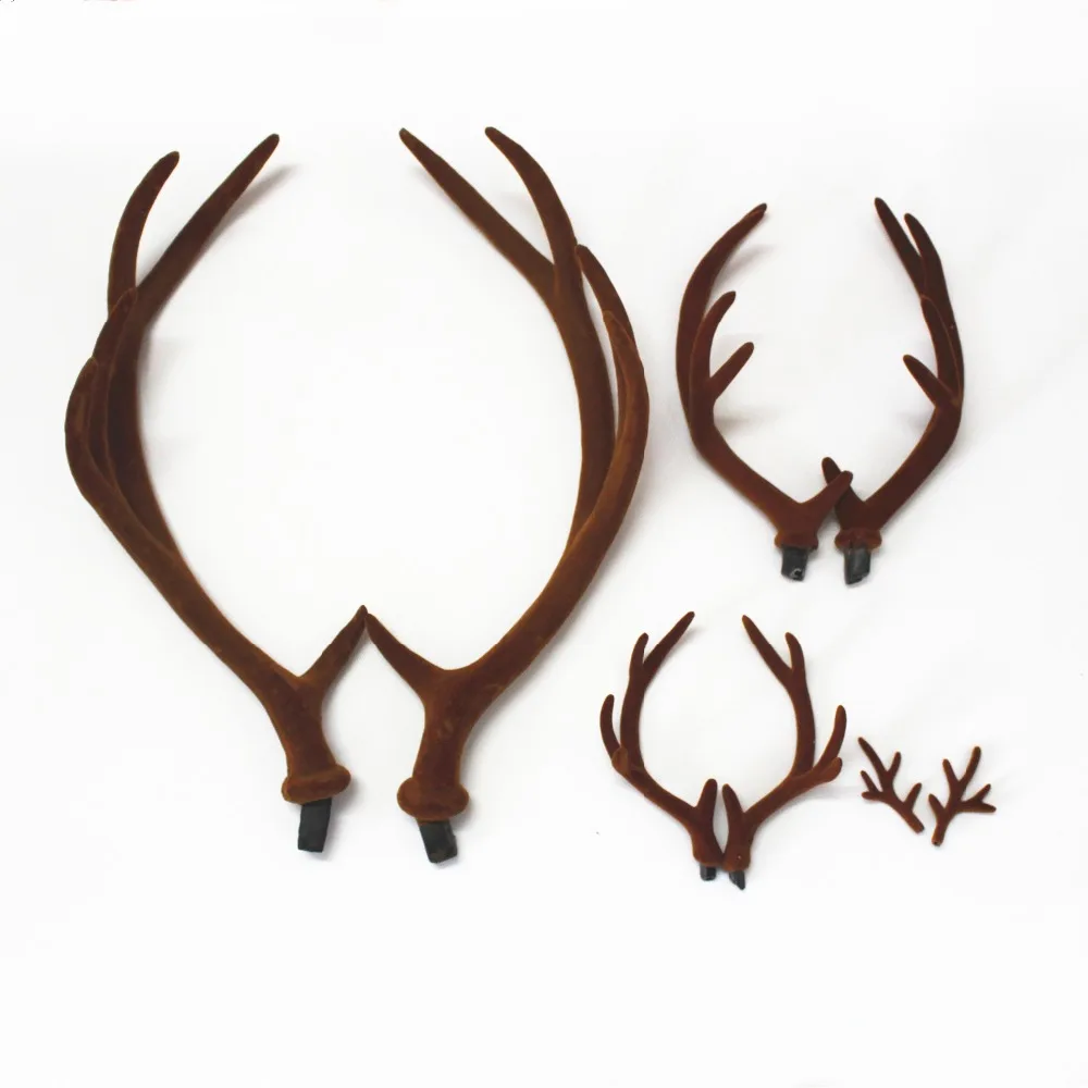 Handmade brown Simulation Deer - Reindeer Antlers Headband recension och pris