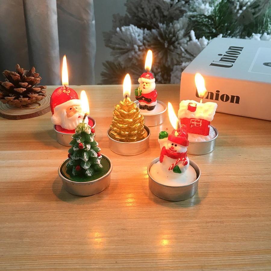 3Pcs Christmas Decorative Cand - Holiday Candle Set recension och pris
