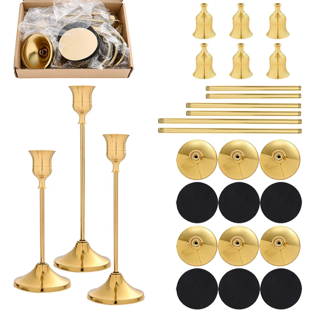 6 Sets Candle Holders Vintage  - Holiday Candle Set recension och pris