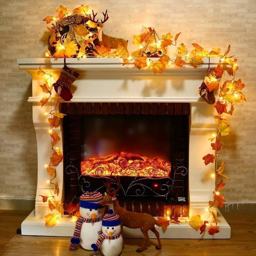 2/3/6M Artificial Maple Leaf L - Led Fairy String Lights recension och pris