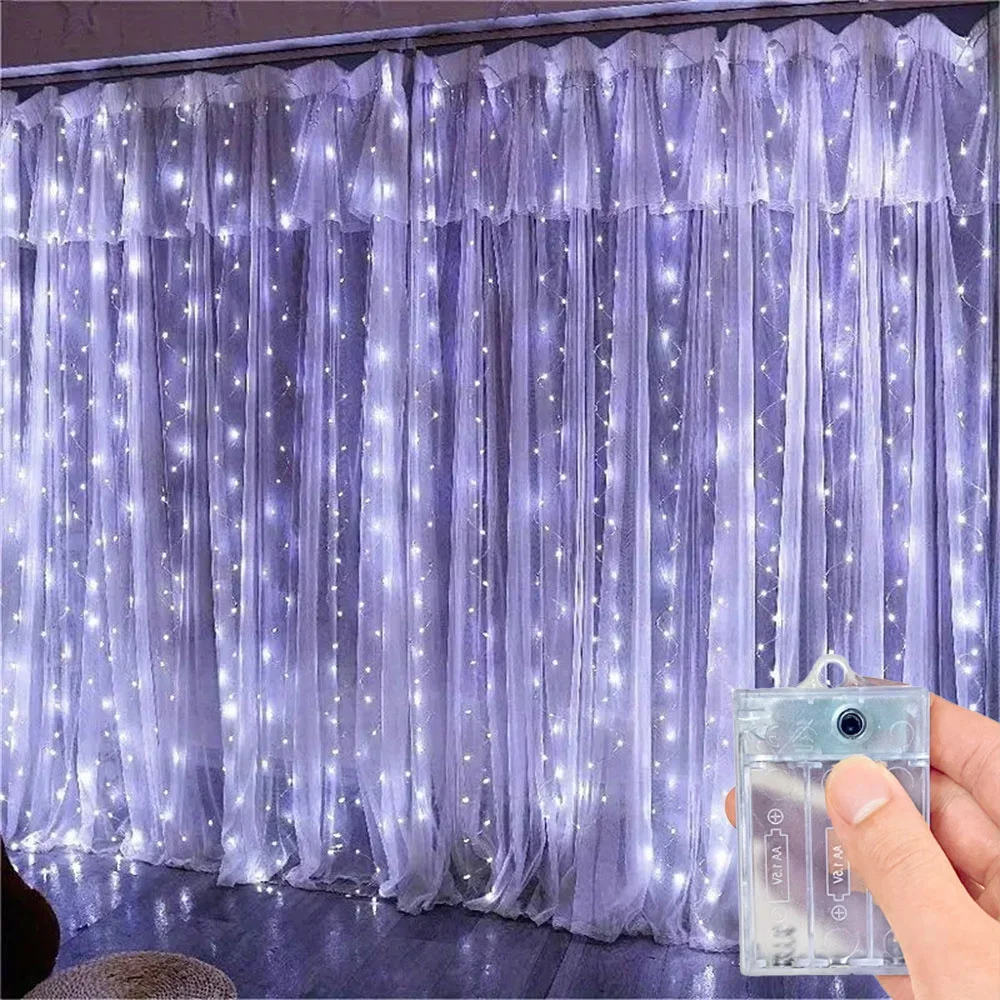 Battery Power 3/6m Curtain LED - Led Fairy String Lights recension och pris