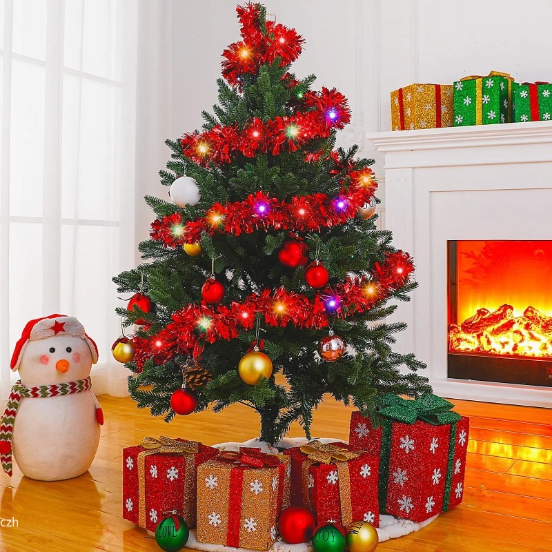 1PC 5M Christmas Tinsel Garlan - Tinsel Garland Decoration recension och pris