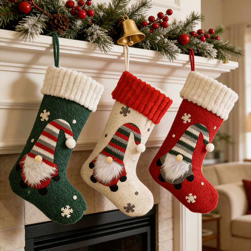 New Oft Plush Christmas Stocki - Christmas Stocking Hanging recension och pris